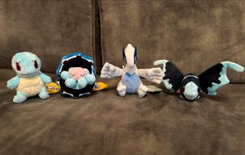 Pokemon Center Fit Knuffels Squirtle Clamperl Lugia Lumineon beschikbaar voor biedingen
