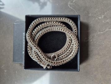 Zilveren ketting massief vintage zwaar uniek  beschikbaar voor biedingen