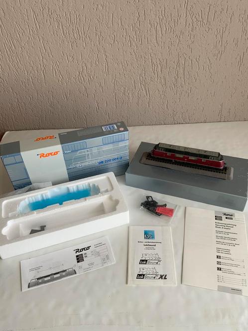 Roco 63932 Digitaal met Sound DB 220001-2 digitaal adres 49, Hobby en Vrije tijd, Modeltreinen | H0, Zo goed als nieuw, Locomotief