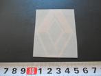 sticker logo RENAULT schuimvinyl 007*, Ophalen, Zo goed als nieuw