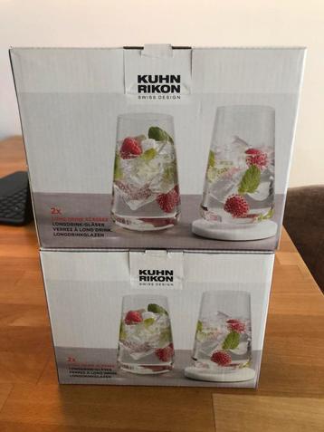 Kuhn Rikon Longdrink Glazen - Nieuw in Doos (4 stuks) beschikbaar voor biedingen