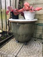 Grote stenen bloempot, Ophalen, Steen, 40 cm of meer, Rond