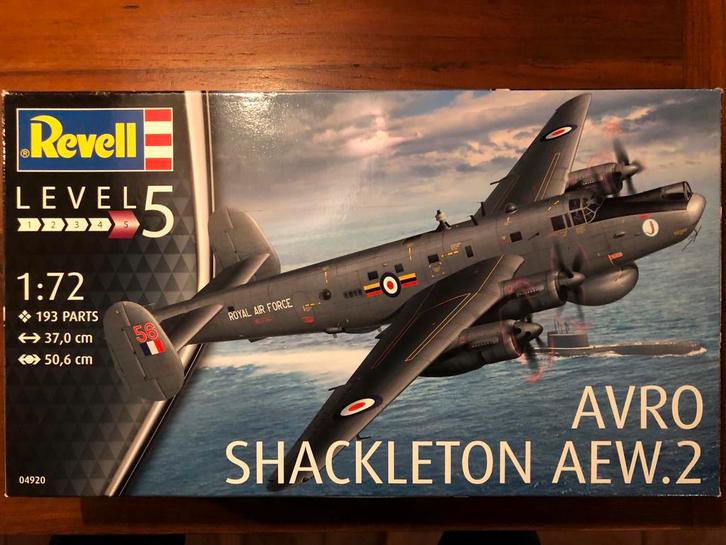 Revell Avro Shackleton AEW.2 1:72, Hobby en Vrije tijd, Modelbouw | Vliegtuigen en Helikopters, Nieuw, Vliegtuig, Revell, Ophalen of Verzenden