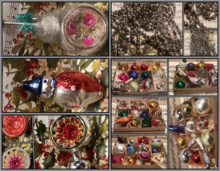 Verkoop oude kerstbal, piek, deukbal, slinger, figuren, kerk, Diversen, Kerst, Zo goed als nieuw, Ophalen of Verzenden