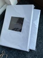 Dommelin 2 Hoeslakens 105/210 - 110/220   400TC Percal, Eenpersoons, Wit, Dekbedovertrek, Ophalen of Verzenden