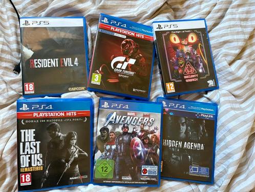 PS4 - PS5 Games, Resident Evil 4, Avangers, The last Of us, Spelcomputers en Games, Games | Sony PlayStation 5, Zo goed als nieuw