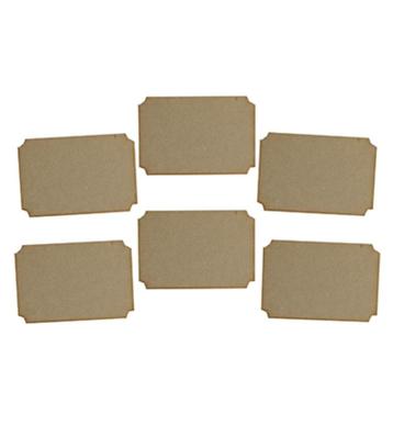Creative Expressions MDF tickets 6 stuks 14,3 x 9,5 cm 4 mm beschikbaar voor biedingen
