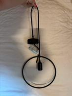 Zwarte ronde metalen hanglamp Flair Hornbach, Huis en Inrichting, Lampen | Hanglampen, Ophalen of Verzenden, Zo goed als nieuw