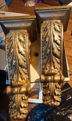 2 gouden wand consoles VASTE PRIJS, Huis en Inrichting, Woonaccessoires | Zuilen en Pilaren, Ophalen of Verzenden, Gebruikt