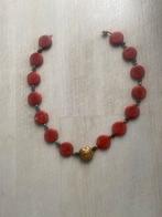 Prachtig grof collier met edelsten of agaat, Verzenden, Zo goed als nieuw, Steen of Mineraal