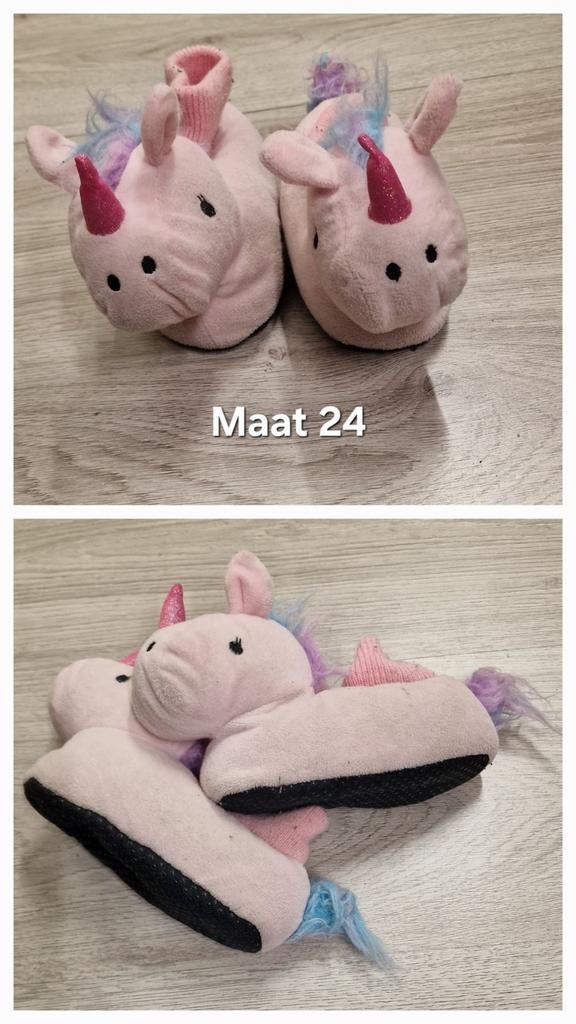Leuke Unicorn Pantoffels - Maat 24, Slofjes, Meisje, Unicorn, Ophalen of Verzenden