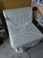 Ikea LYCKSELE LÖVÅS slaapfauteuil witte hoes, Ophalen, Eenpersoons, 90 cm