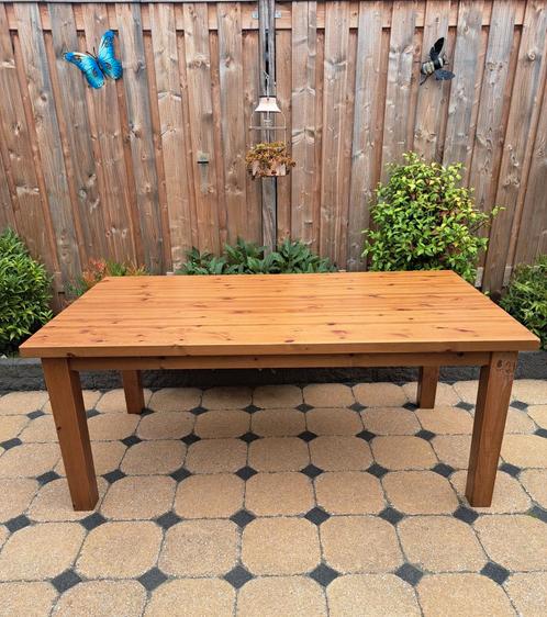 ❗GROTE STEVIGE GRENEN TAFEL EETTAFEL MET MASSIEF BLAD POTEN, Huis en Inrichting, Tafels | Eettafels, Zo goed als nieuw, 100 tot 150 cm
