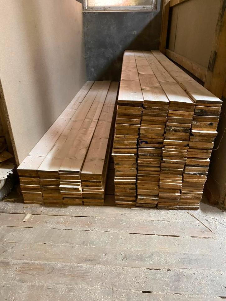 Planken, Doe-het-zelf en Verbouw, Hout en Planken, Zo goed als nieuw, Plank, Overige houtsoorten, Minder dan 200 cm, Minder dan 25 mm