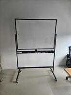 Whiteboard verrijdbaar - Dubbelzijdig en magnetisch - 90x120, Diversen, Schoolborden, Ophalen, Zo goed als nieuw, Whiteboard