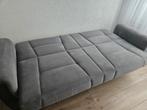 Mooie grijze slaapbank met opbergruimte, Huis en Inrichting, Ophalen, Driepersoons, 75 tot 100 cm, Zo goed als nieuw