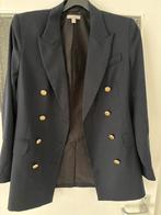 double-breasted blazer met gouden knopen., Ophalen of Verzenden, Zo goed als nieuw, Blauw