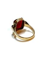 14k gouden ring met een carneool, Sieraden, Tassen en Uiterlijk, Ringen, 18 tot 19, -, -, Ophalen of Verzenden