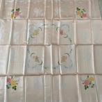 Tafelkleed  (Lente/pasen) damast zalmroze, Ophalen, Nieuw, Vierkant, Binnen