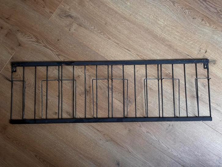 Magazine rek voor A4 - Hout & Staal, Huis en Inrichting, Woonaccessoires | Krantenbakken en Lectuurbakken, Gebruikt, Ophalen