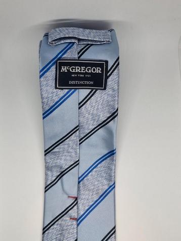 Mcgregor lichtblauw stropdas 100% zijde 