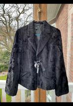 Zwart fur, kunst bont jasje in maat 38 / 40 (géén 42) H & M., Ophalen of Verzenden, Zo goed als nieuw, Maat 38/40 (M), Zwart