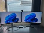 2x LG 4K Monitor - 27, Ophalen, In hoogte verstelbaar, IPS, Lg