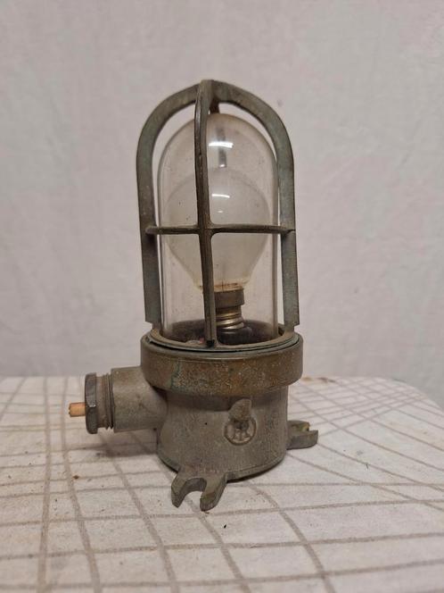 Industria Rotterdam kooilamp koper/messing scheepslamp, Antiek en Kunst, Antiek | Lampen, Ophalen of Verzenden