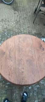 Antieke Tafel, Ophalen, Zo goed als nieuw, Rond, Hout