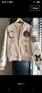 Off white.  Ac milan baseball jacket man, Ophalen of Verzenden, Zo goed als nieuw, Maat 48/50 (M), Beige
