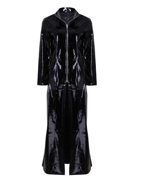 Zwarte leerlook jas sexy fetish leren pvc latex dames heren, Kleding | Heren, Carnavalskleding en Feestkleding, Nieuw, Kleding