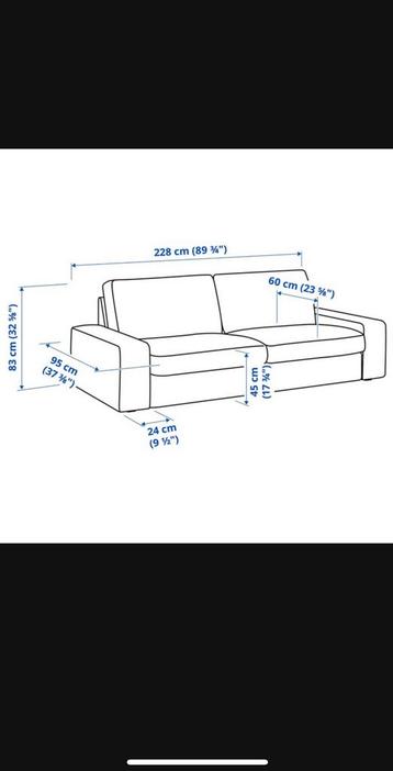 IKEA Kivik Chaise Long (3 x!) + 2,5 Zitsbank - Bottled Green - afbeelding 6