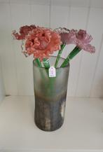 Sculptuur glas Anjer rose tinten, Antiek en Kunst, Kunst | Designobjecten, Ophalen of Verzenden
