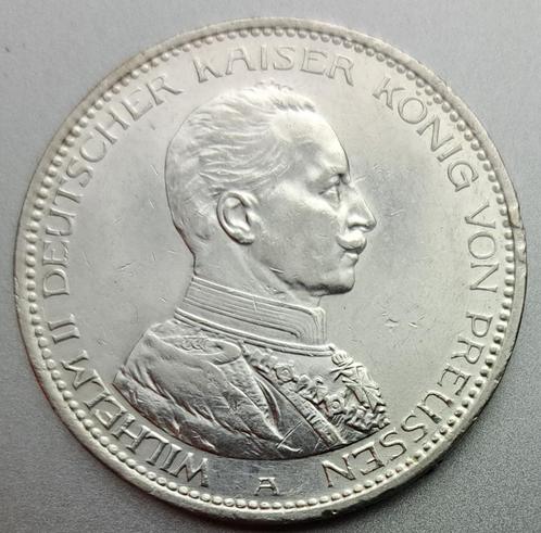 Preussen, 5 Mark 1914 - zilver, Postzegels en Munten, Munten | Europa | Niet-Euromunten, Losse munt, Duitsland, Zilver, Ophalen of Verzenden
