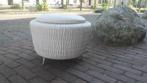 Vintage ronde poef  naaimand skai jaren '60 space age design, Ophalen of Verzenden