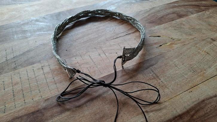 Bijzondere Riem Zilver Metalen Kraaltjes, Kleding | Dames, Riemen en Ceinturen, Zo goed als nieuw, Tailleriem, Minder dan 80 cm