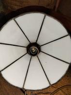 Koperen wandlamp met melkglas, Huis en Inrichting, Lampen | Wandlampen, ., Ophalen of Verzenden, Zo goed als nieuw, .