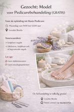 Gezocht: 30 Maart Model voor Pedicurebehandeling, Ophalen of Verzenden, Nieuw, Overige typen