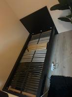MALM Bedonderstel, hoog, zwartbruin, 90x200 cm, Huis en Inrichting, Slaapkamer | Bedden, Zwart, Tweepersoons, Zo goed als nieuw
