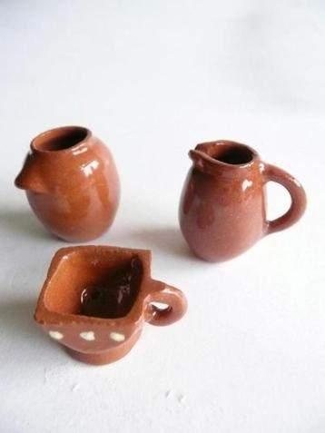 miniatuur Workum aardewerk 1 : 12 / Fennicole, Verzamelen, Poppenhuizen en Toebehoren, Nieuw, Gebruiksvoorwerp, Ophalen