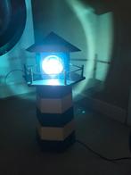 Vuurtoren werkend met licht kinderkamer 12V lamp stoer apart, Ophalen of Verzenden, Gebruikt