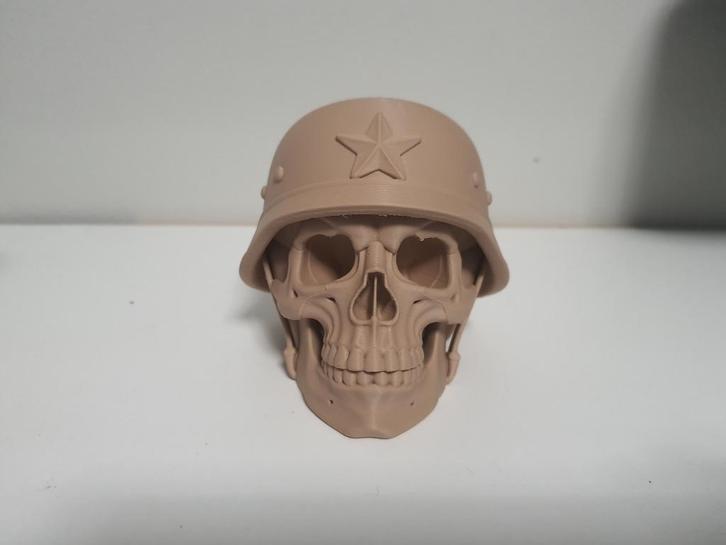 nieuwe skull met oorlogshelm, Huis en Inrichting, Woonaccessoires | Overige, Nieuw, Ophalen of Verzenden