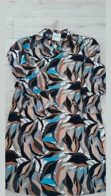 ZOSO travelstof jurk model 244 Erica Grey Blue Nieuw maat S beschikbaar voor biedingen