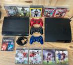 Playstation 3 consoles, games, Ophalen of Verzenden, 500 GB, Met 3 controllers of meer, Slim