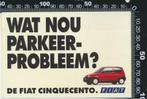 Sticker: Fiat - Cinquecento, Verzenden, Zo goed als nieuw, Auto of Motor