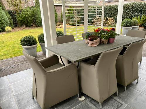 Exclusief authentiek tuinset. Tafel en tuinstoel, Tuin en Terras, Tuinsets en Loungesets, Gebruikt, Overige materialen, Ophalen of Verzenden