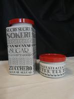 Arabia of Finland vintage voorraadpot voor suiker en thee, Gebruikt, Overige typen, Ophalen of Verzenden, Wedgwood