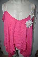 JKL38 Top Roze Wit goud maat XXL, Kleding | Dames, Grote Maten, Ophalen of Verzenden, Zo goed als nieuw, Roze, Shirt of Top