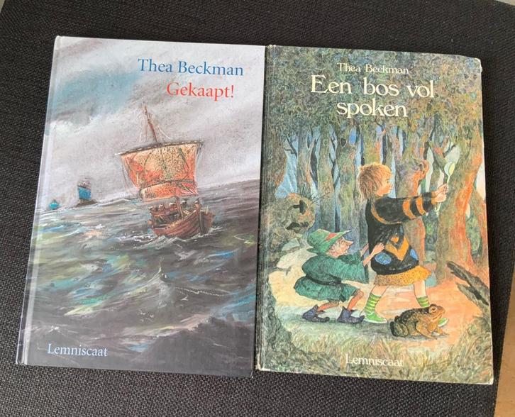 2 x Thea Beckman - Gekaapt!- Een bos vol spoken, Boeken, Kinderboeken | Jeugd | 13 jaar en ouder, Zo goed als nieuw, Ophalen of Verzenden