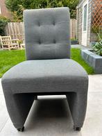 Eettafel 1.80x95 cm met 6 stoelen ( verrijdbaar), Ophalen, Gebruikt, 50 tot 100 cm, Vijf personen of meer
